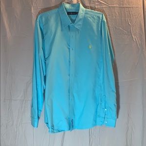 XXL Turquoise Polo Button Down